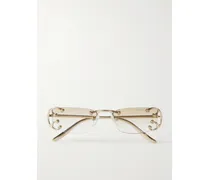 Rimless Gold-tone Sunglasses