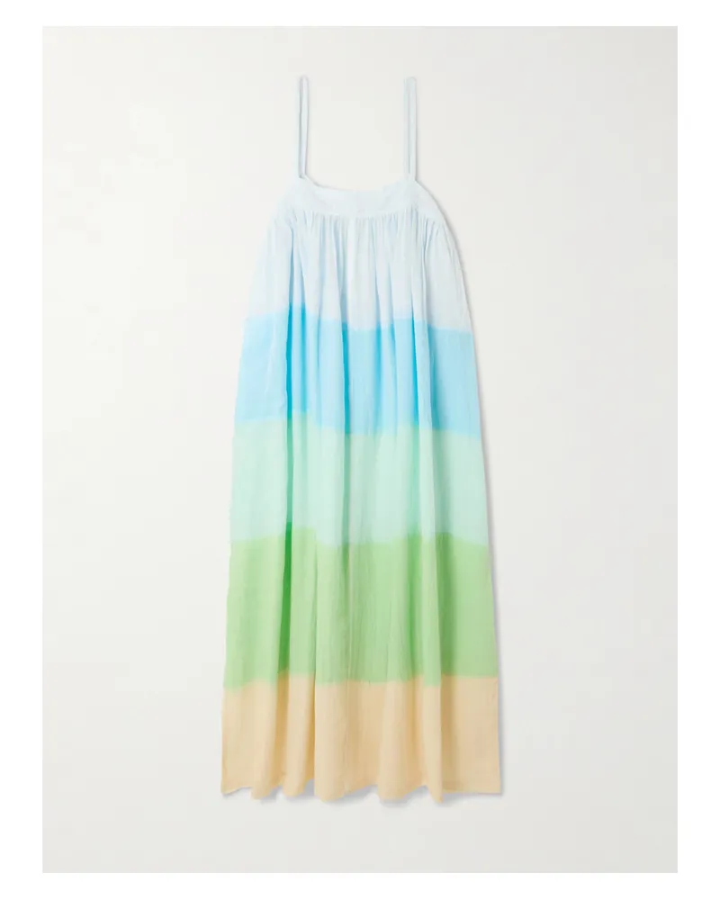 lemlem Eda Striped Cotton-gauze Midi Dress - Multi Multi