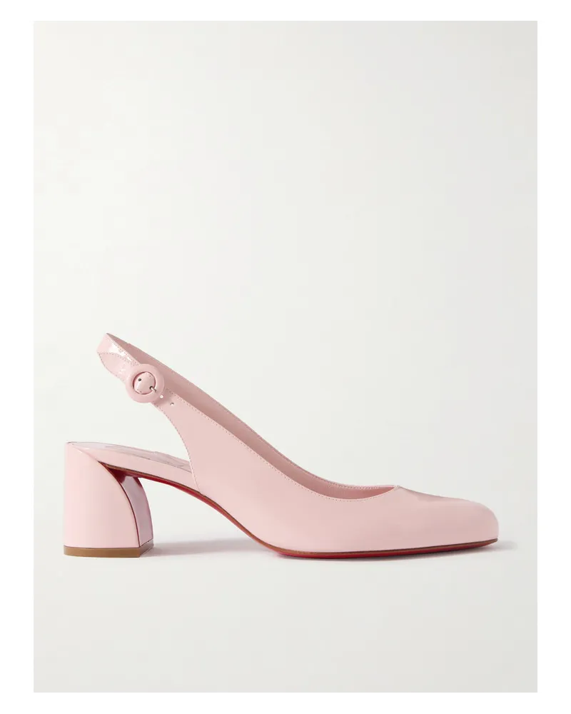 Christian Louboutin So Jane 55 Slingback-pumps aus Lackleder Pink