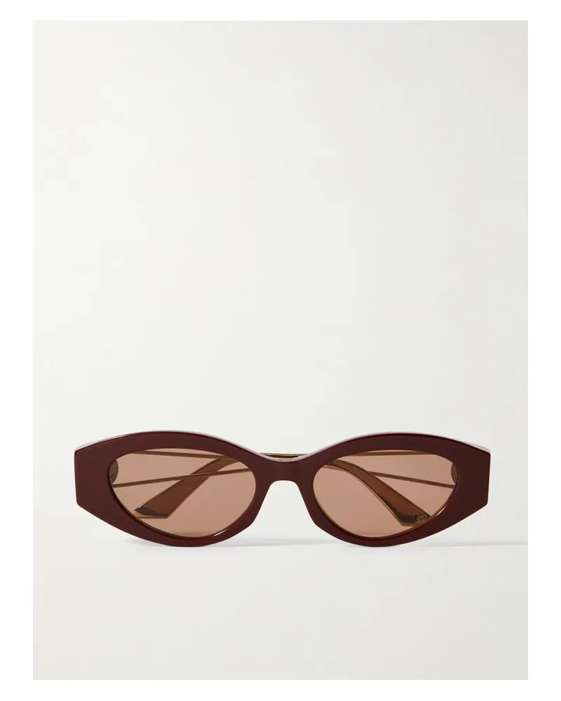 Dior 30montaigne B6i Sonnenbrille Mit Cat-eye-rahmen Aus Azetat Mit Gold- Und Silberfarbenen Details - Rot Rot