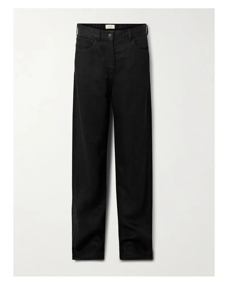 The Row Tarley Hoch Sitzende Jeans Mit Geradem Bein - Schwarz Schwarz