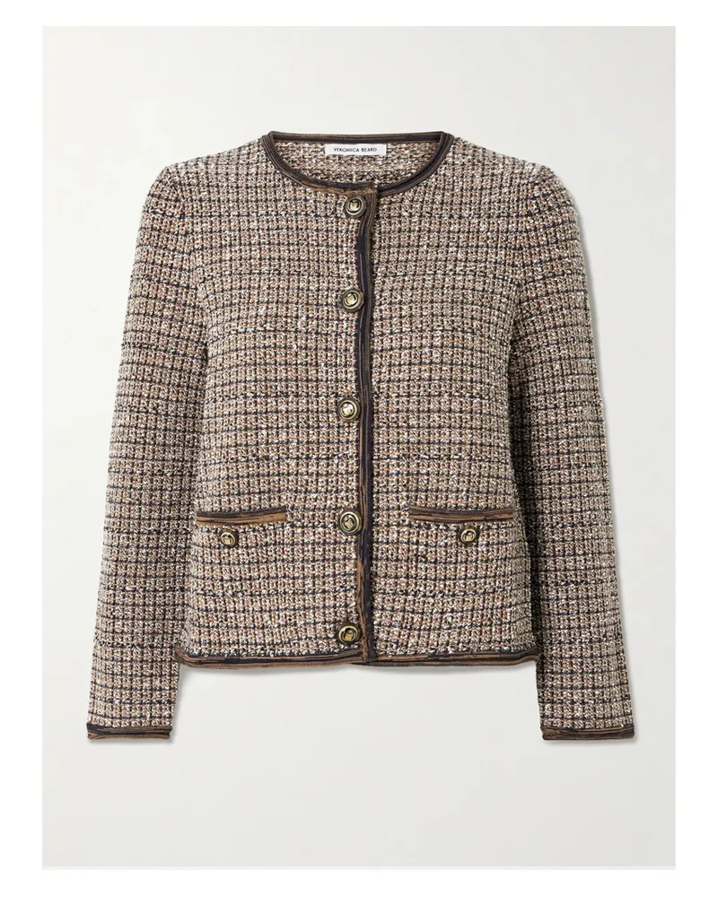 Veronica Beard Brisa Jacke Aus Kariertem Bouclé - Mehrfarbig Mehrfarbig