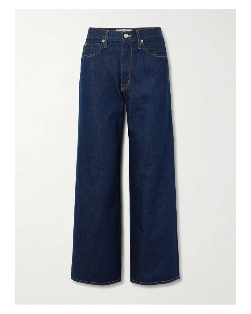 SLVRLAKE Selena Mid-rise Wide-leg Jeans - Blue Blue