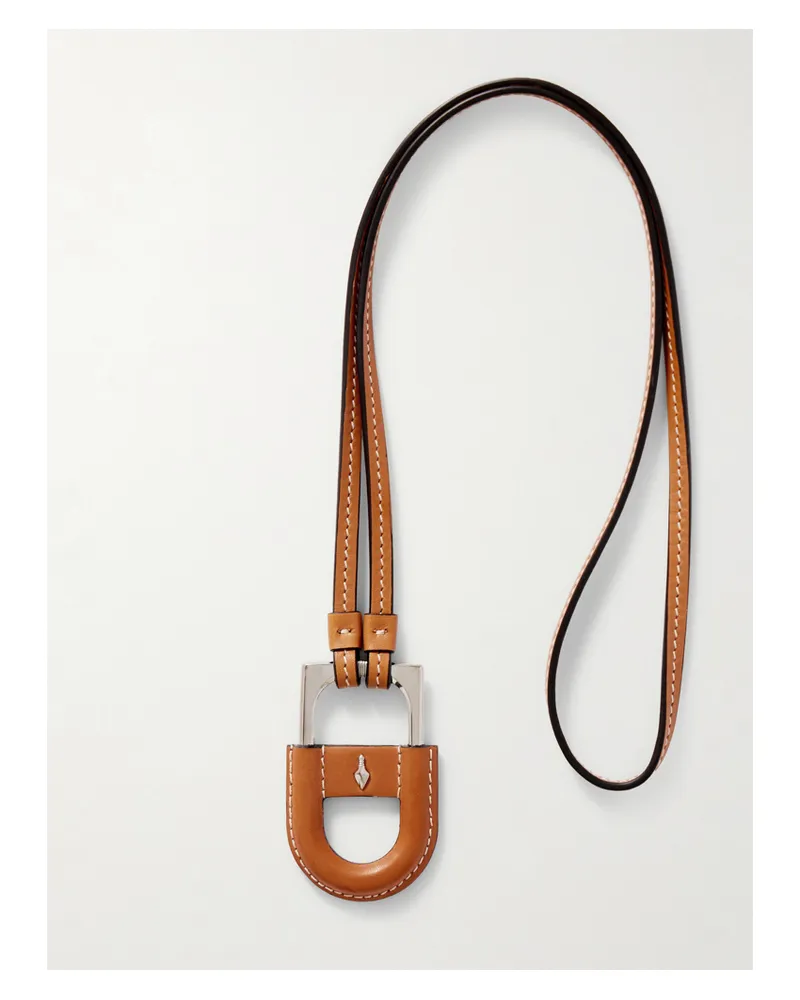 Jacques Marie Mage Bolin Kette Aus Leder Mit Silberfarbenen Details - Braun Braun