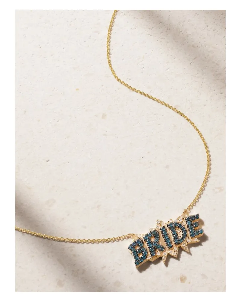 Diane Kordas The Alexandra Bride Pop Art Kette Aus 18 Karat Gold Mit Diamanten Gold