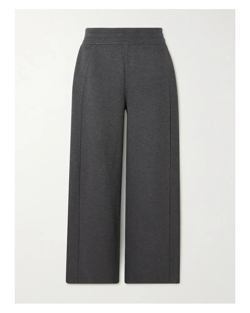 LULULEMON Jogginghose Mit Weitem Bein Aus Waffelstrick - Grau Grau