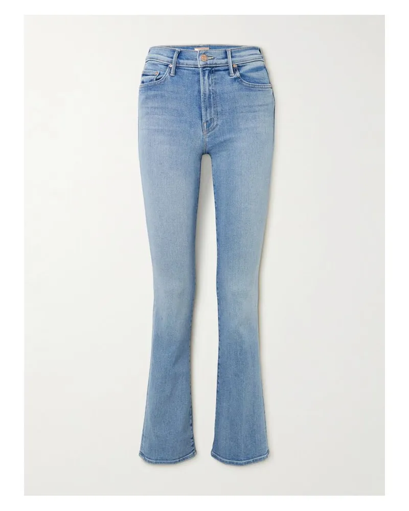 Mother The Outsider Sneak Halbhohe Schlagjeans - Blau Blau