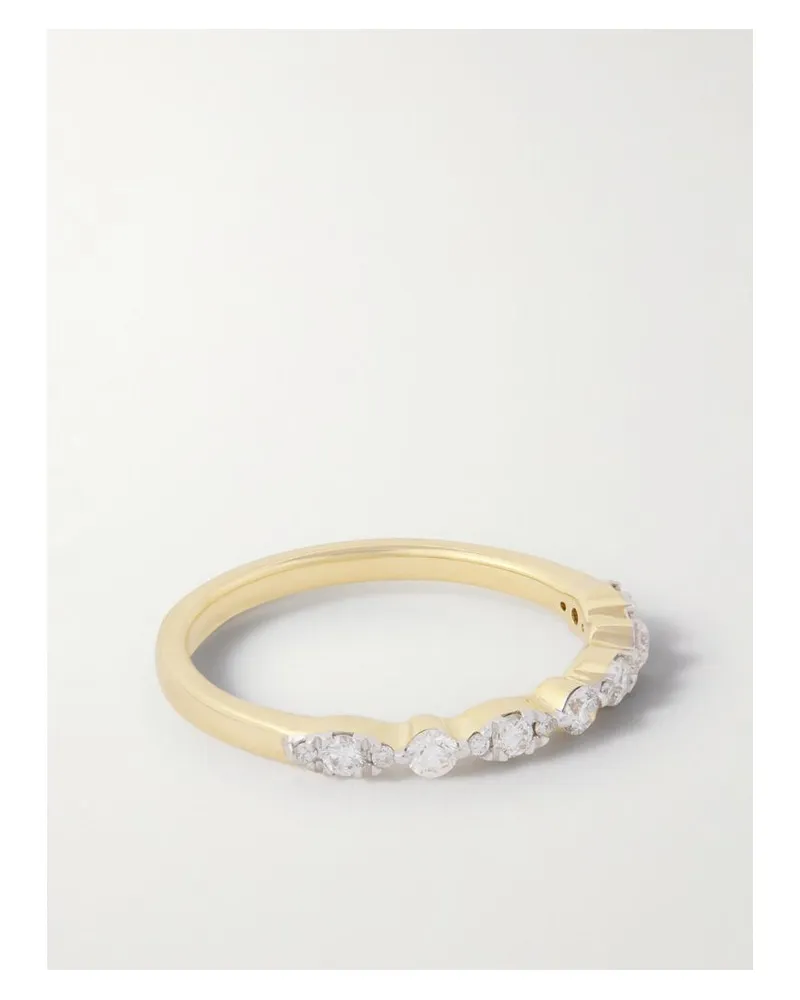 Stone & Strand Muse Ring Aus 10 Karat Gold Mit Diamanten Gold