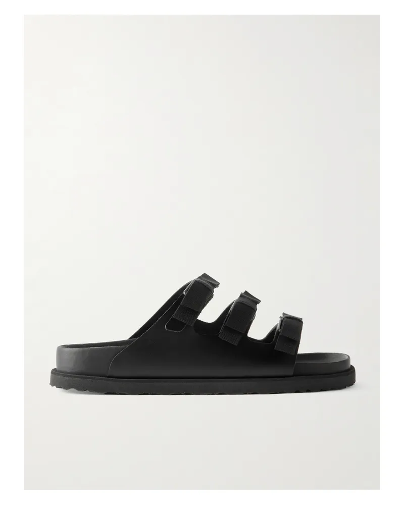 Birkenstock Florida Bow-detailed Leather Sandals - Black Black