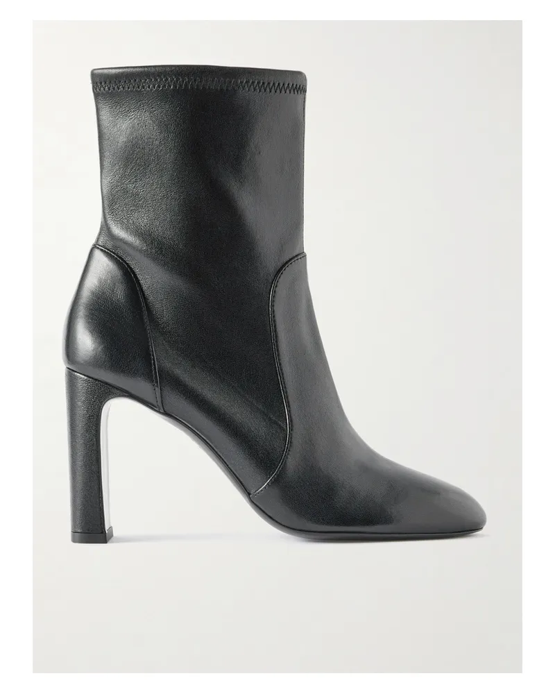 Stuart Weitzman Babette Ankle Boots Aus Leder - Schwarz Schwarz