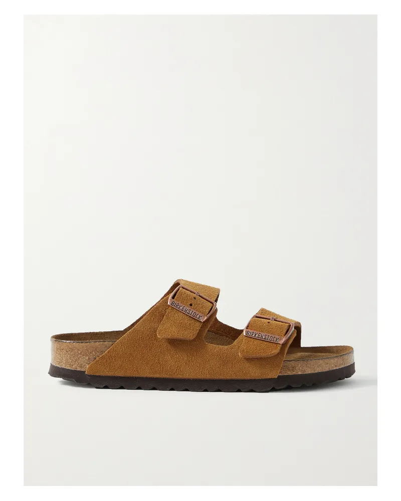 Birkenstock Arizona Suede Sandals - Brown Brown