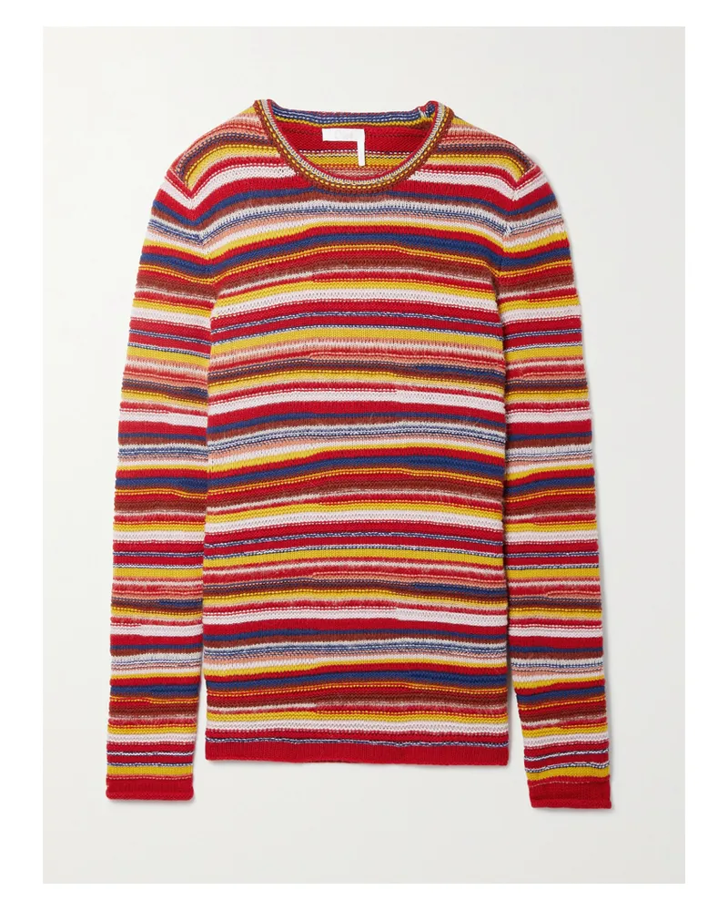 Chloé Gestreifter Pullover Aus Einer Kaschmirmischung - Rot Rot
