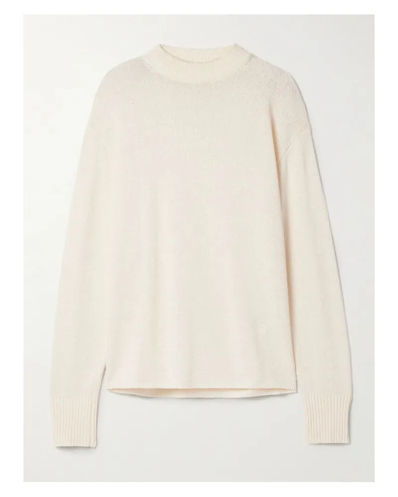 Proenza Schouler Corri Pullover Aus Einer Seidenmischung - Wollweiß Wollweiß