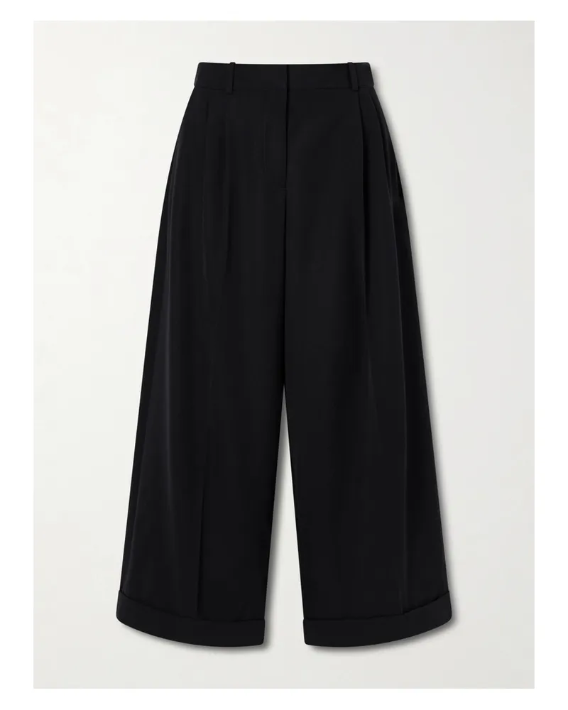 The Row Lior Wool Wide-leg Pants - Black Black