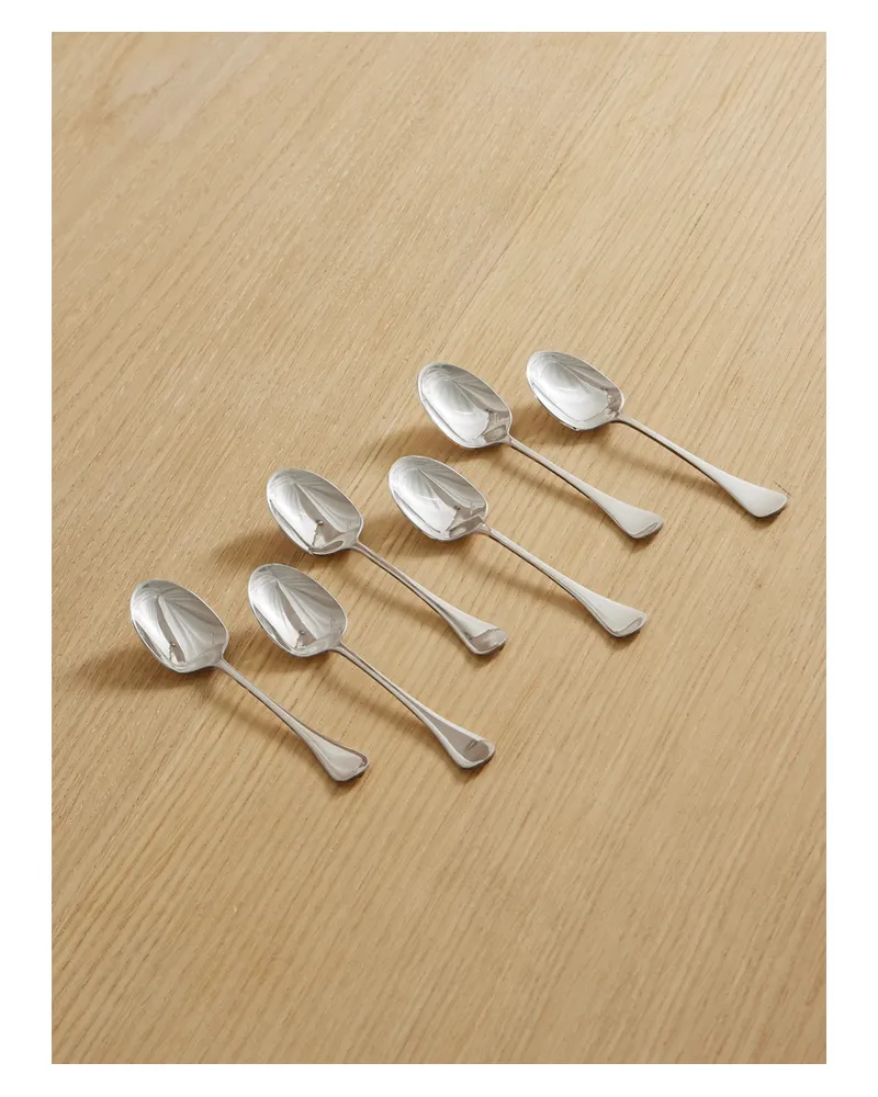 Brunello Cucinelli Set Aus Sechs Löffeln Aus Edelstahl - Silber Silber
