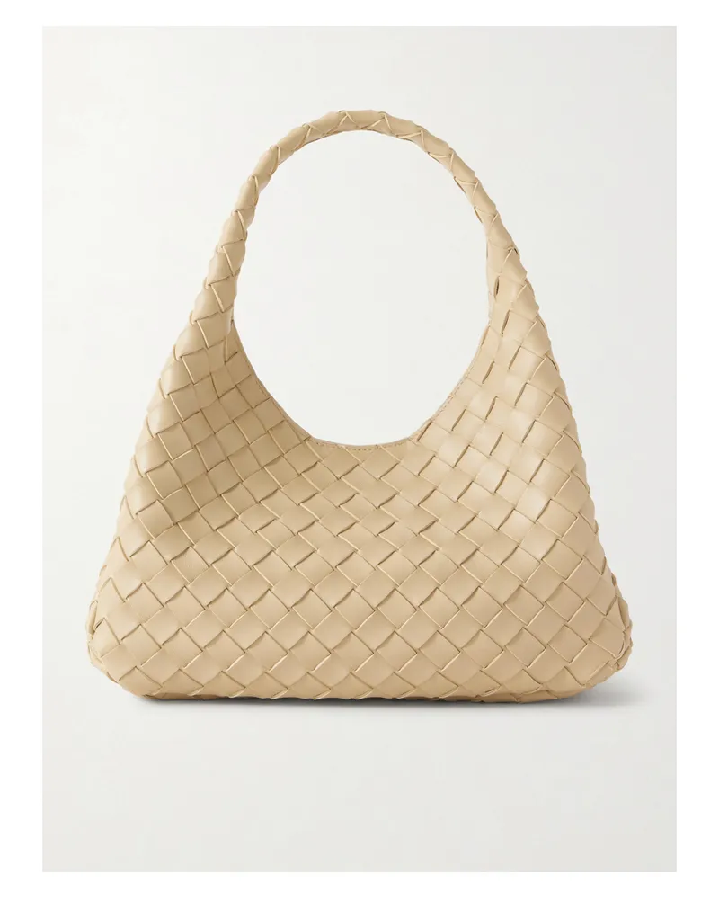 Bottega Veneta Campana Intrecciato Suede Tote - Neutrals Neutrals