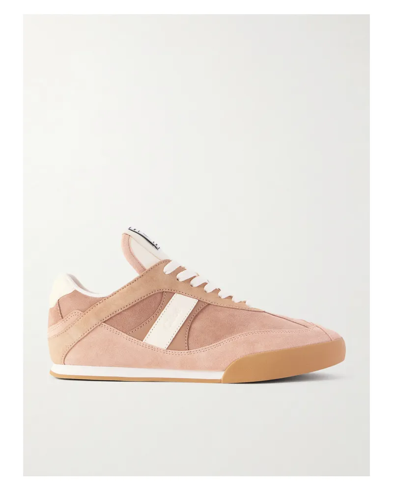 Chloé Kick Sneakers Aus Veloursleder Mit Lederbesätzen - Neutral Neutral