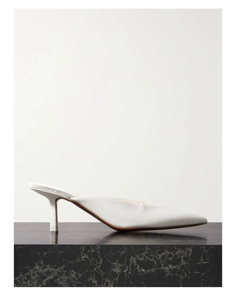 NEOUS Matar Mules Aus Leder - Creme Creme