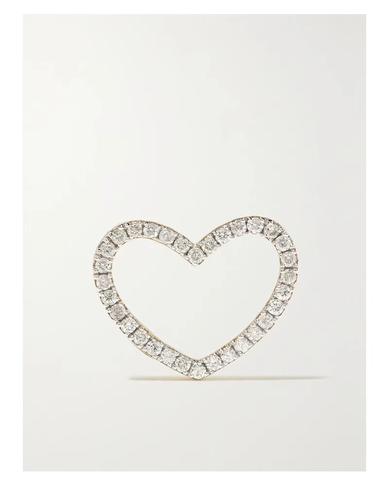 Yvonne Léon Open Heart Ohrringe Aus 18 Karat Gold Mit Diamanten Gold