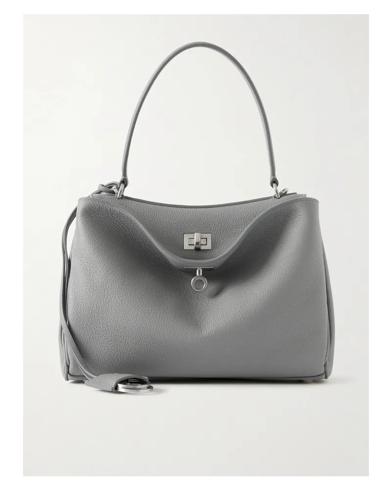 Balenciaga Rodeo Small Leather Shoulder Bag - Gray Gray