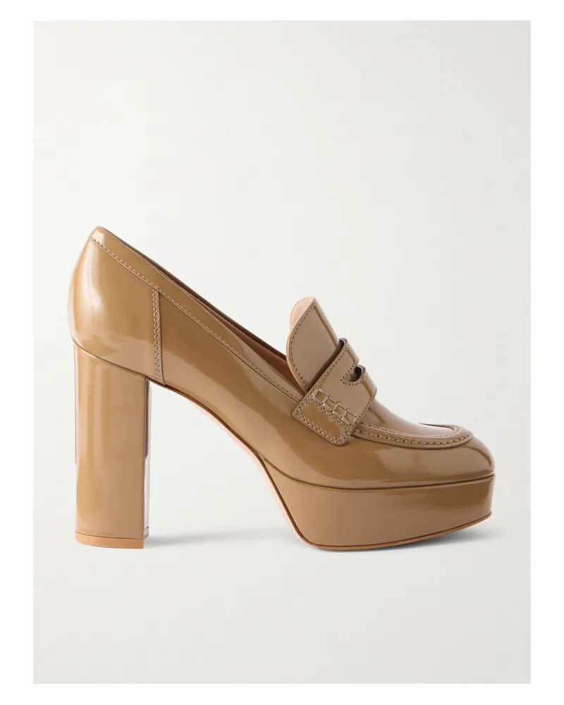 Gianvito Rossi Hadden Nuit 70 Leather Pumps - Neutrals Neutrals