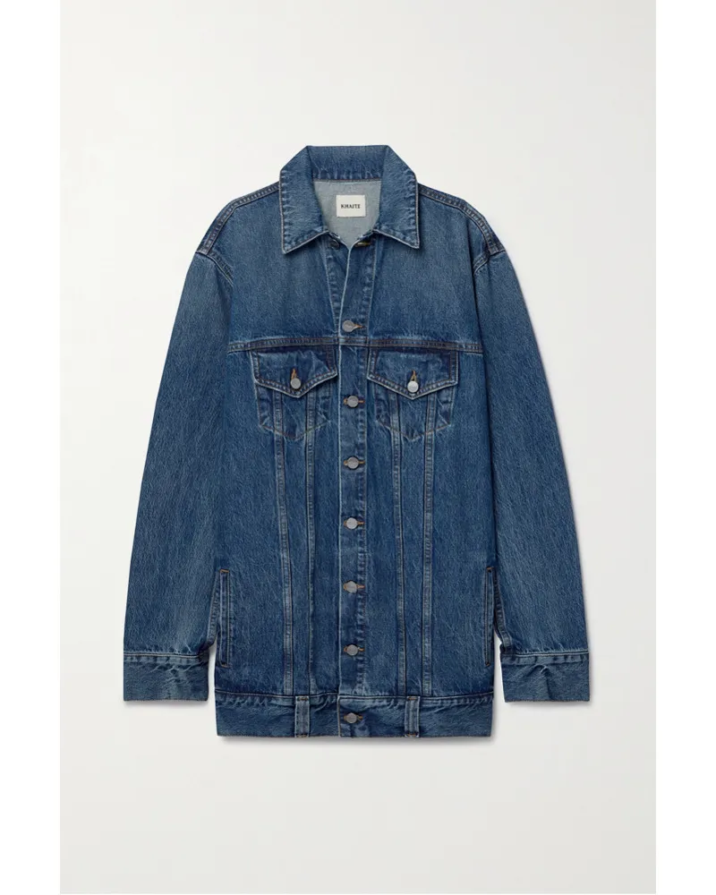 KHAITE Ross Oversized-jeansjacke Blau