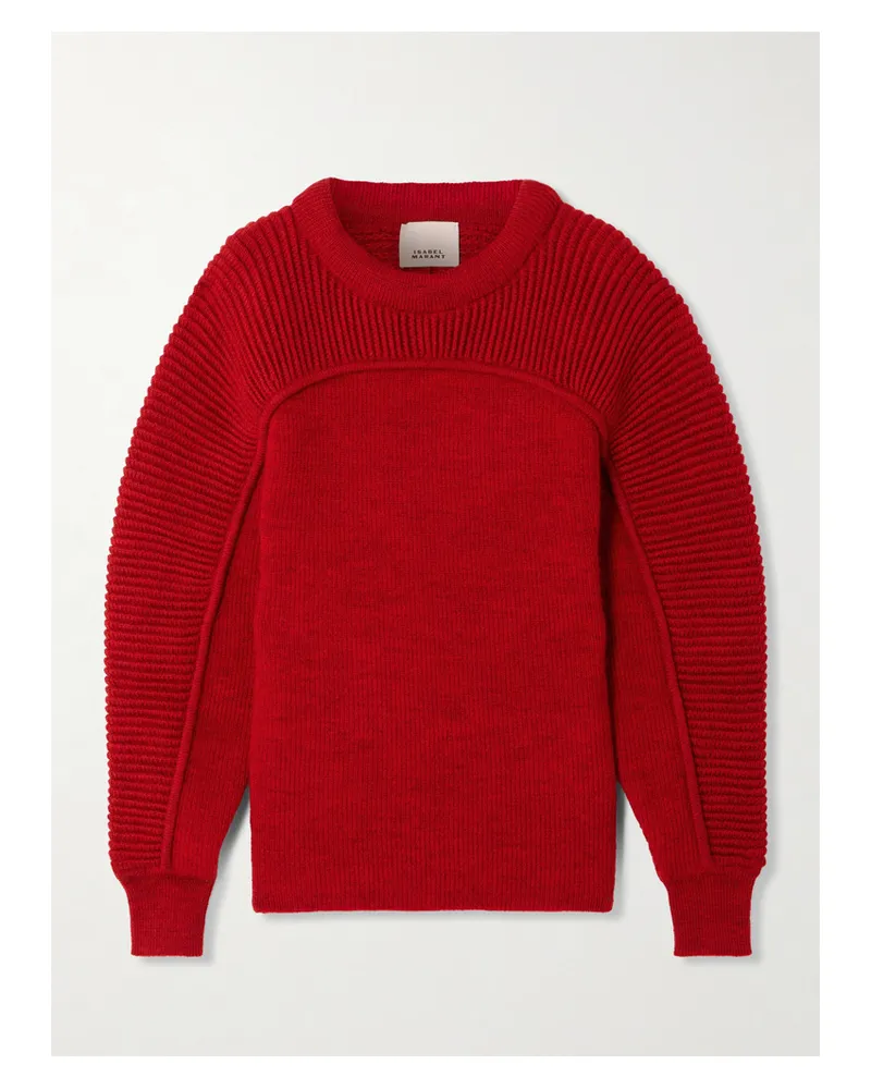 Isabel Marant Hoby Gerippter Wollpullover - Rot Rot