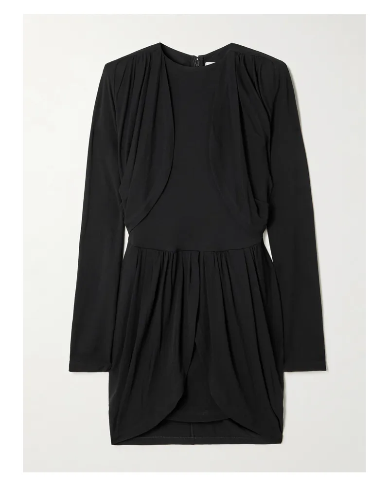 Isabel Marant Niamae Minikleid Aus Jersey Mit Raffungen - Schwarz Schwarz