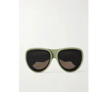 Paula's Ibiza Oversized Aviator-style Acetate Sunglasses - Green