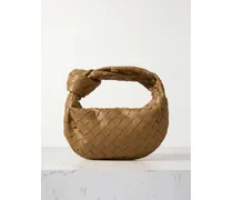 Jodie Mini Intrecciato Leather Tote - Brown