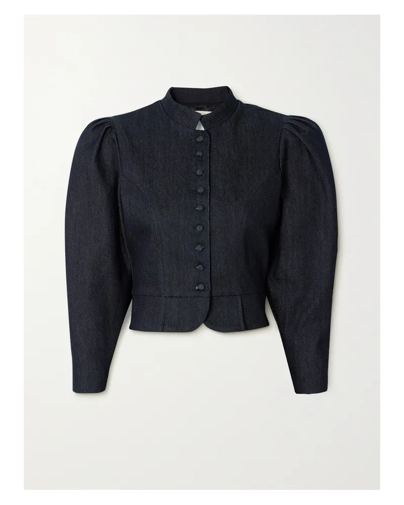 DESTREE Amoako Denim Peplum Jacket - Blue Blue