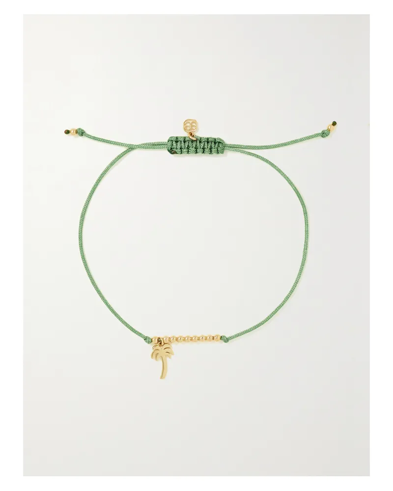 Sydney Evan Palm Tree Kordelarmband Mit Details Aus 14 Karat Gold Gold