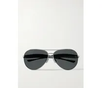 Sardine Aviator-style Silver-tone Sunglasses