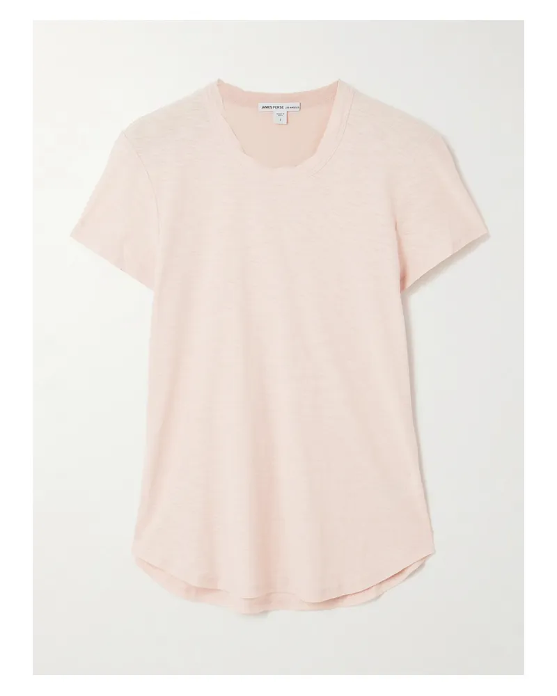 James Perse T-shirt Aus Flammgarn-jersey Aus Baumwolle - Pink Pink