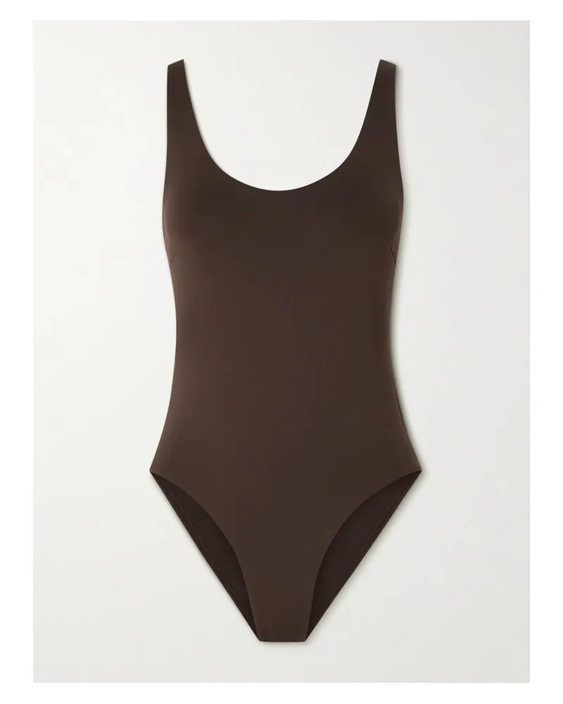 St. Agni Scoop Badeanzug Aus Recyceltem Material - Lila Lila