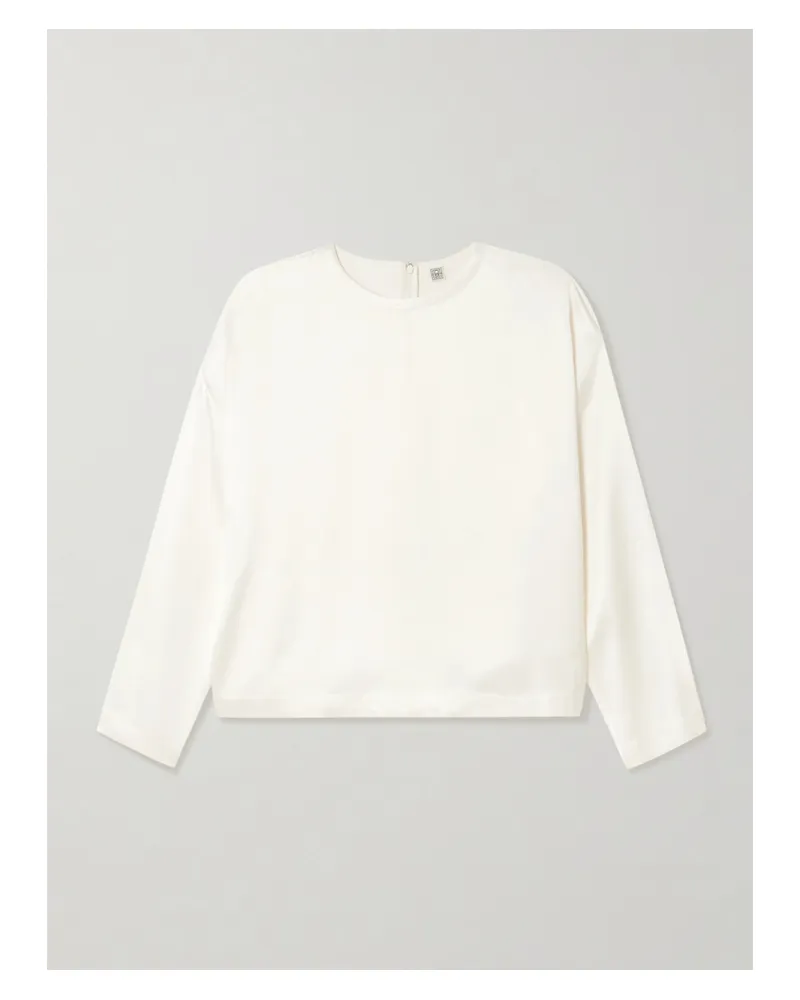 Totême Satin Top - White White