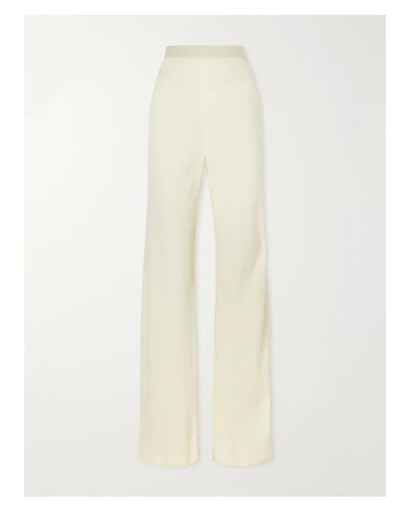 WARDROBE.NYC Crepe Straight-leg Pants - Yellow Yellow