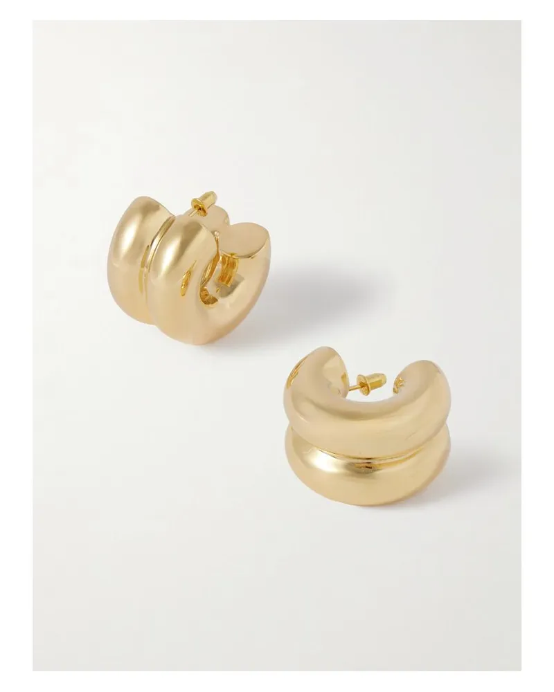 UNCOMMON MATTERS Billow Creolen Aus Gold-vermeil Gold