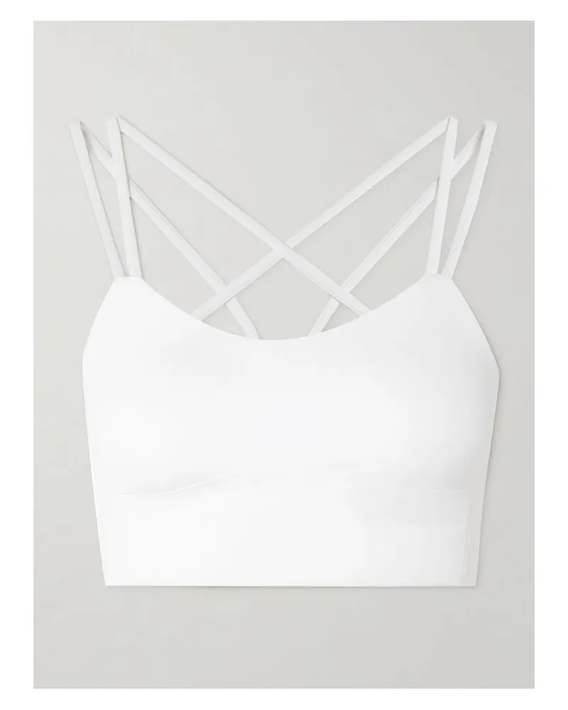 LULULEMON Like A Cloud B/c Sport-bh Aus Stretch-material - Weiß Weiß