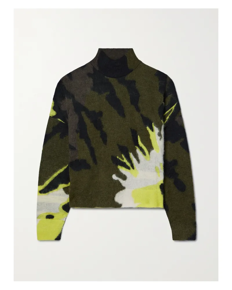 Amiri Pullover Aus Jacquard-strick - Grün Grün