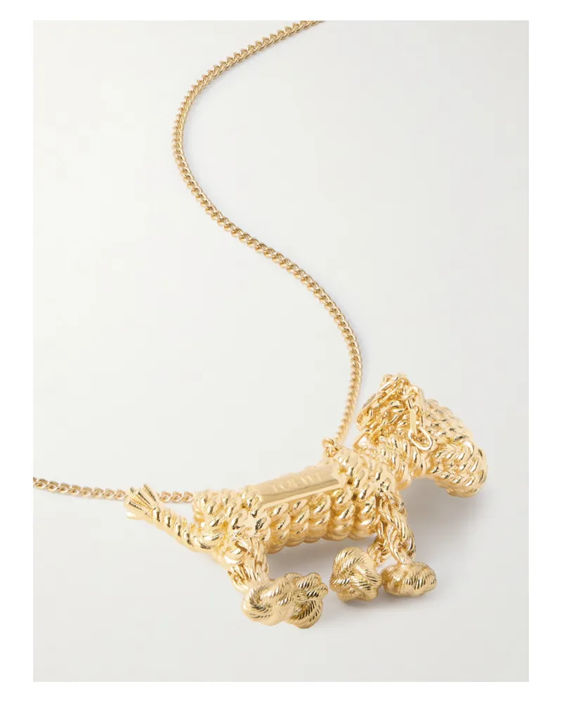 Loewe Sausage Dog Goldfarbene Kette Gold