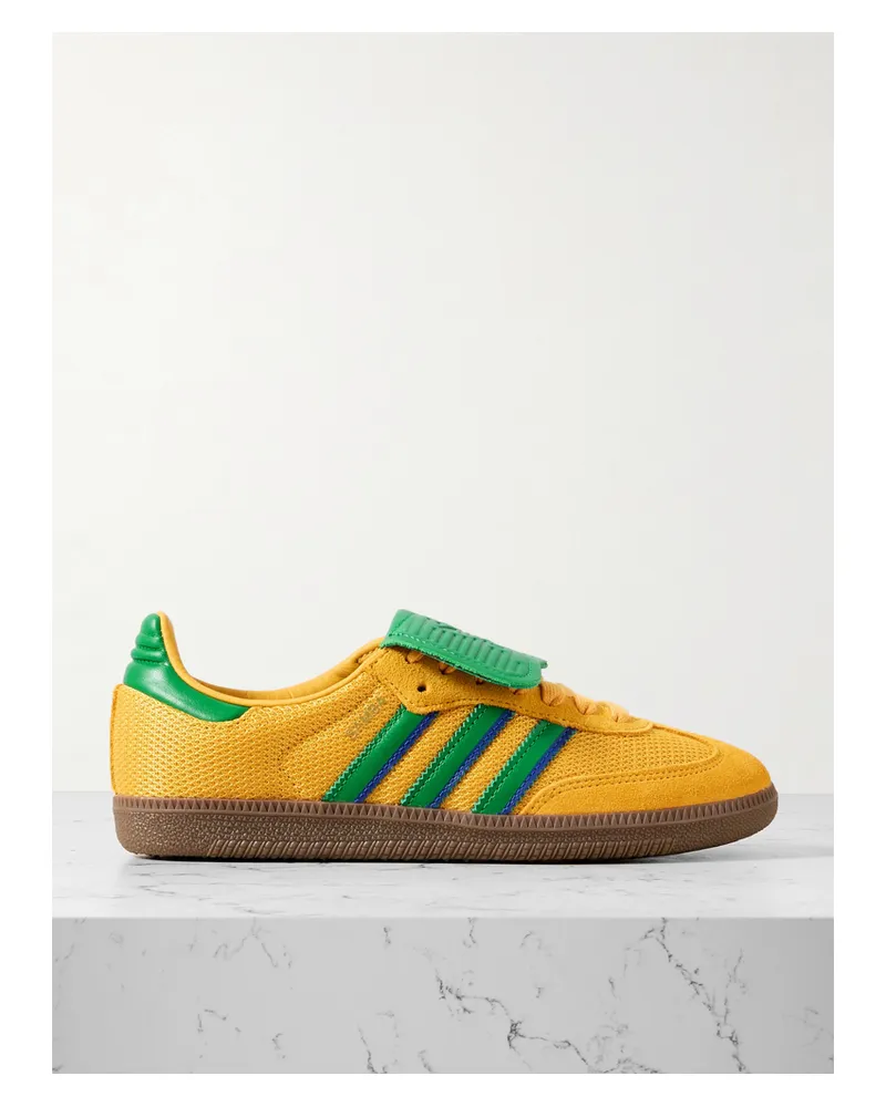 adidas Samba Og Sneakers Aus Mesh, Veloursleder Und Leder - Gelb Gelb