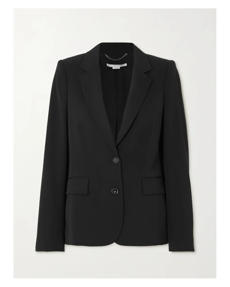 Stella McCartney Net Sustain Blazer Aus Twill Aus Einer Wollmischung - Schwarz Schwarz