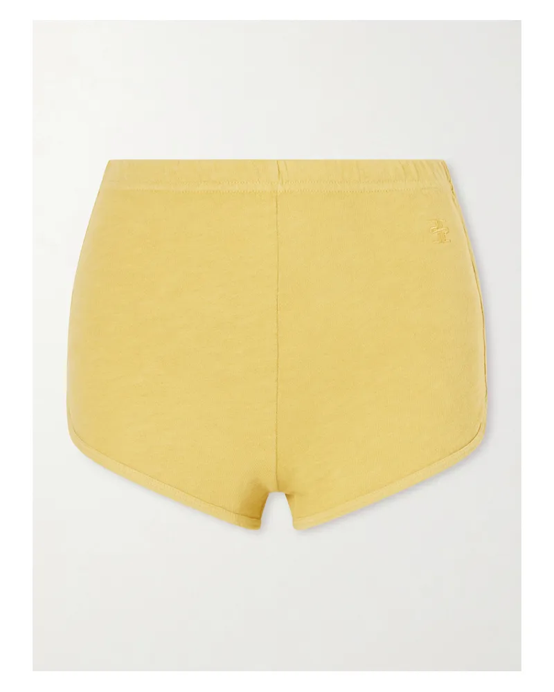 ÉTERNE Cotton-jersey Shorts - Yellow Yellow