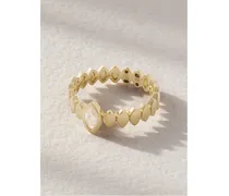 Eye Ring aus 14 Karat  mit Diamant