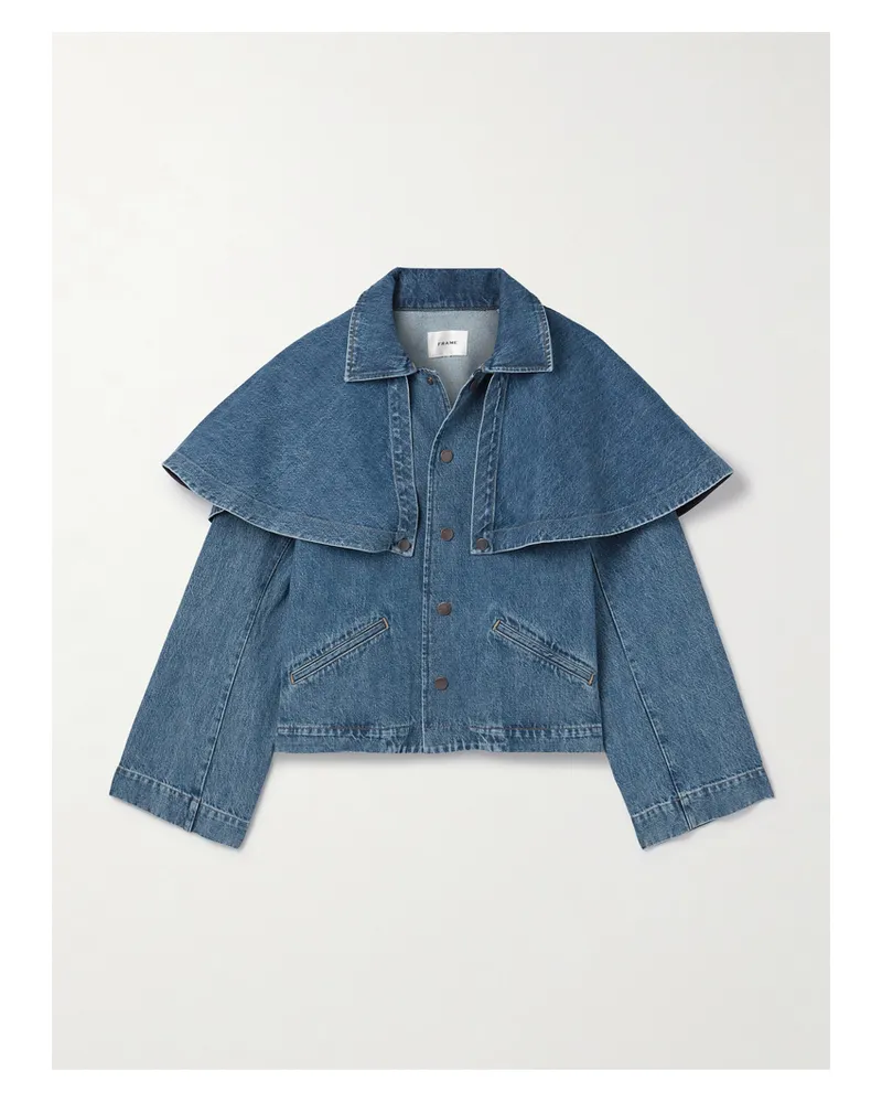 Frame Denim The Cape Jeansjacke - Blau Blau
