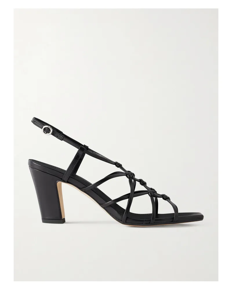 aeyde Acacia Leather Sandals - Black Black