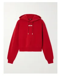 Jacquemus Hoodie aus Baumwoll-jersey Rot