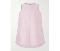 Sack Wool And Silk-blend Cady Mini Dress - Pink