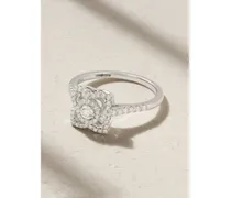 Enchanted Lotus 18-karat White Gold Diamond Ring